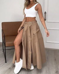 Blanco y beige
