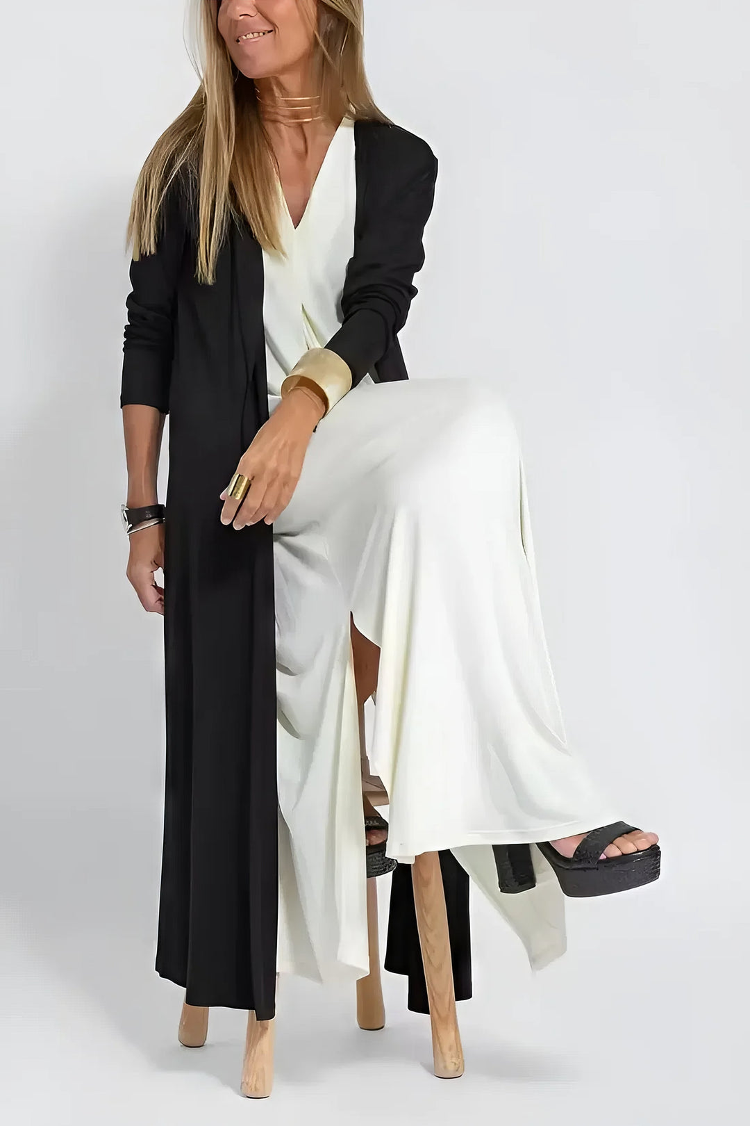 Ava™ | Elegante vestido largo + cárdigan a juego de REGALO