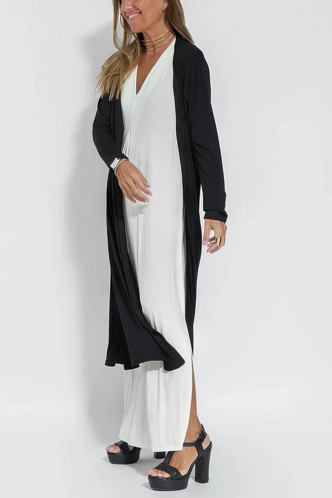 Ava™ | Elegante vestido largo + cárdigan a juego de REGALO