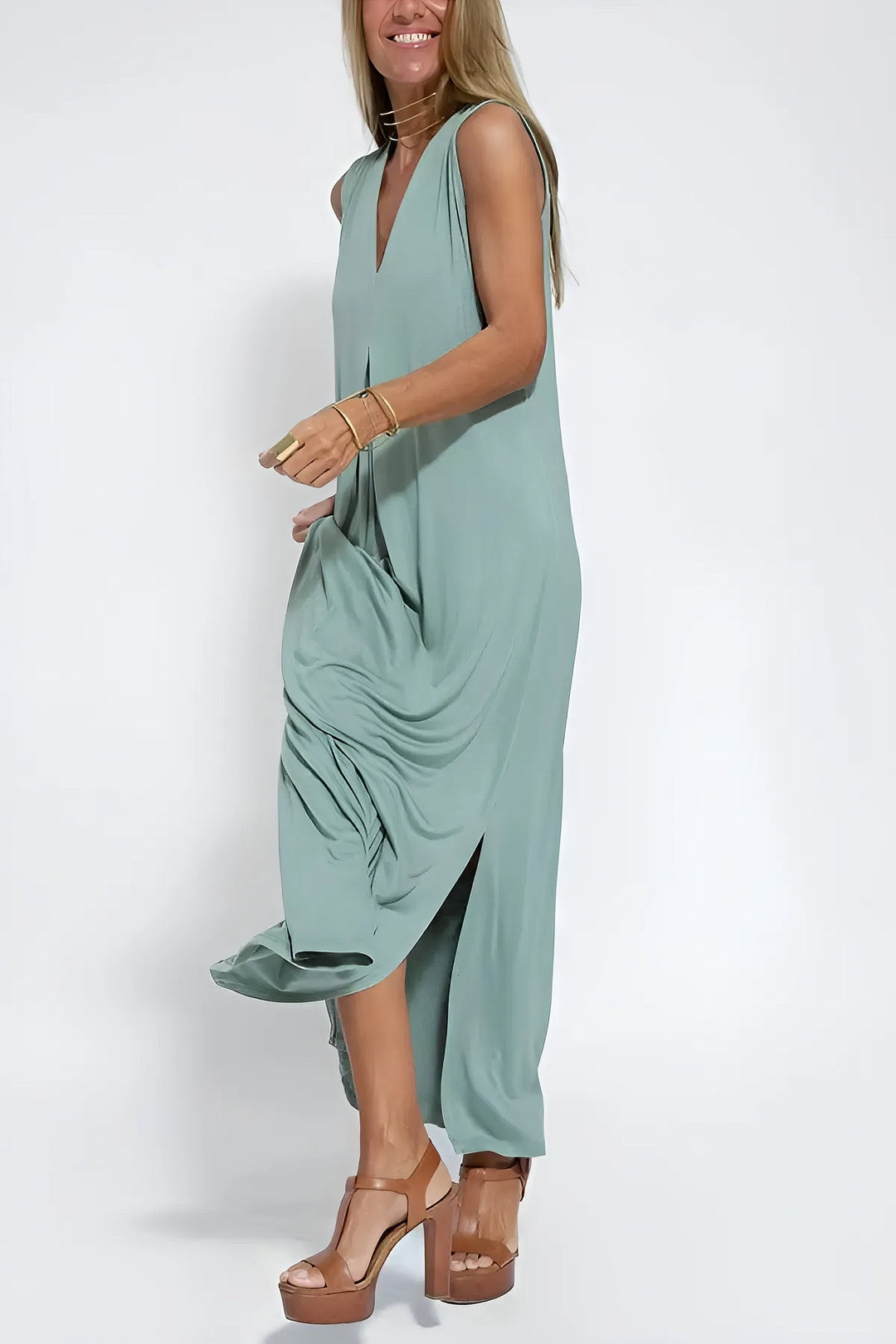 Ava™ | Elegante vestido largo + cárdigan a juego de REGALO