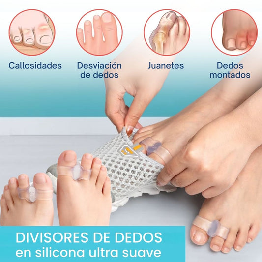Divisores de Dedos en Silicone Ultra Suaves