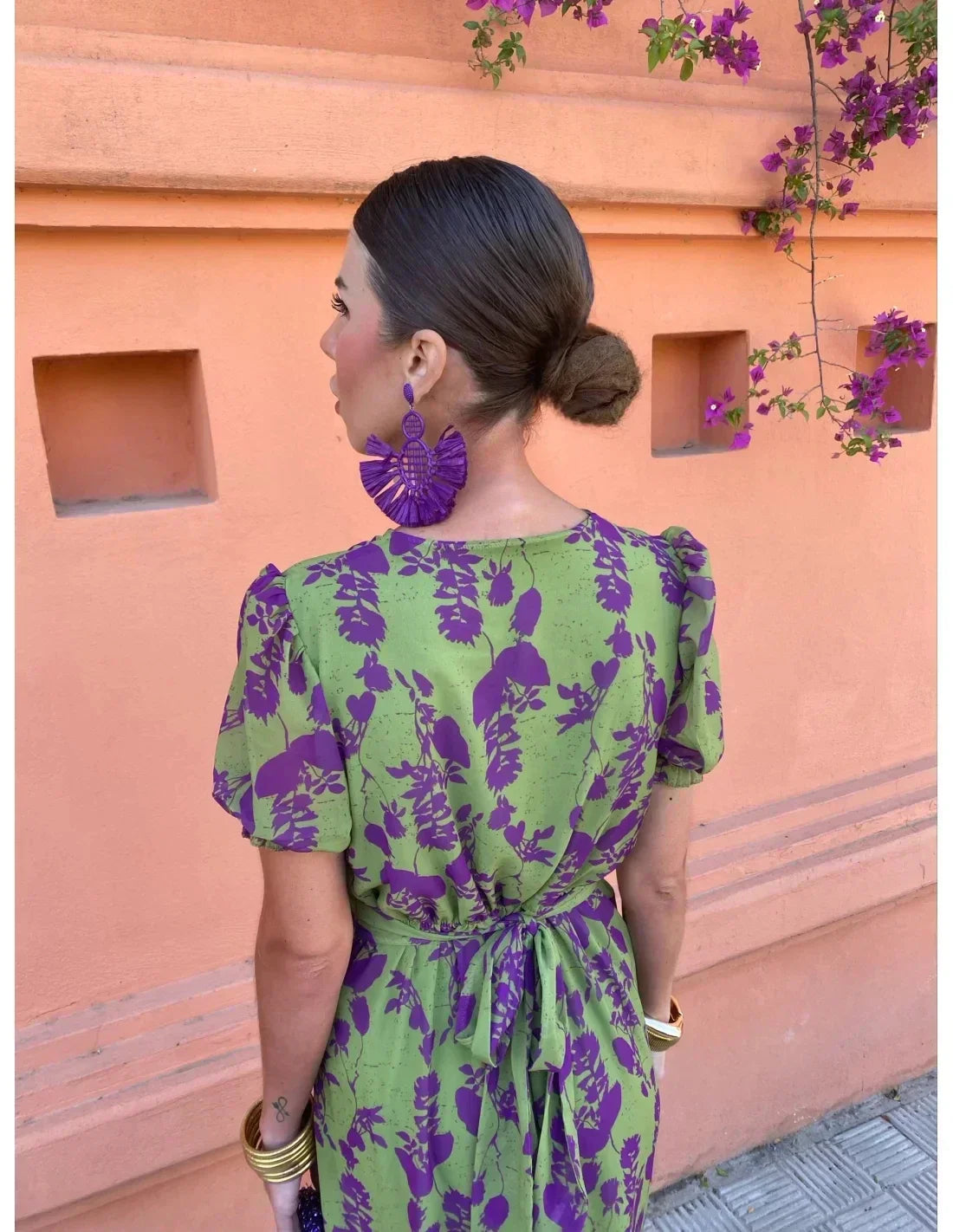 Eloise™ Elegantes Printkleid mit V-Ausschnitt