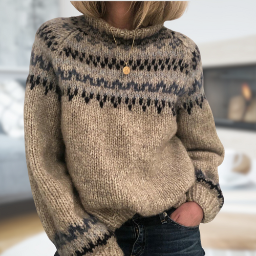 Sofía - Elegante jersey de manga larga con rayas