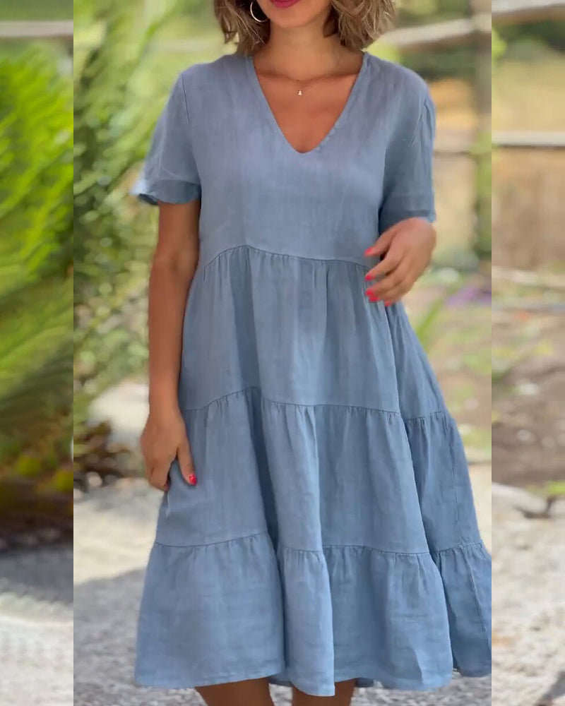 Nathalie™ | Vestido ligero con escote en pico