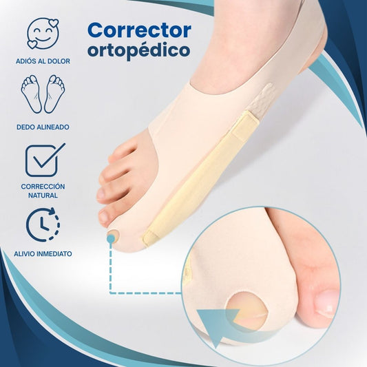 Corrector ortopédico ajustable para juanetes