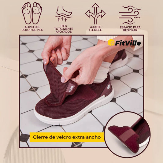 Fitville™ Zapatos Ortopédicos para Pies Hinchados y Diabéticos
