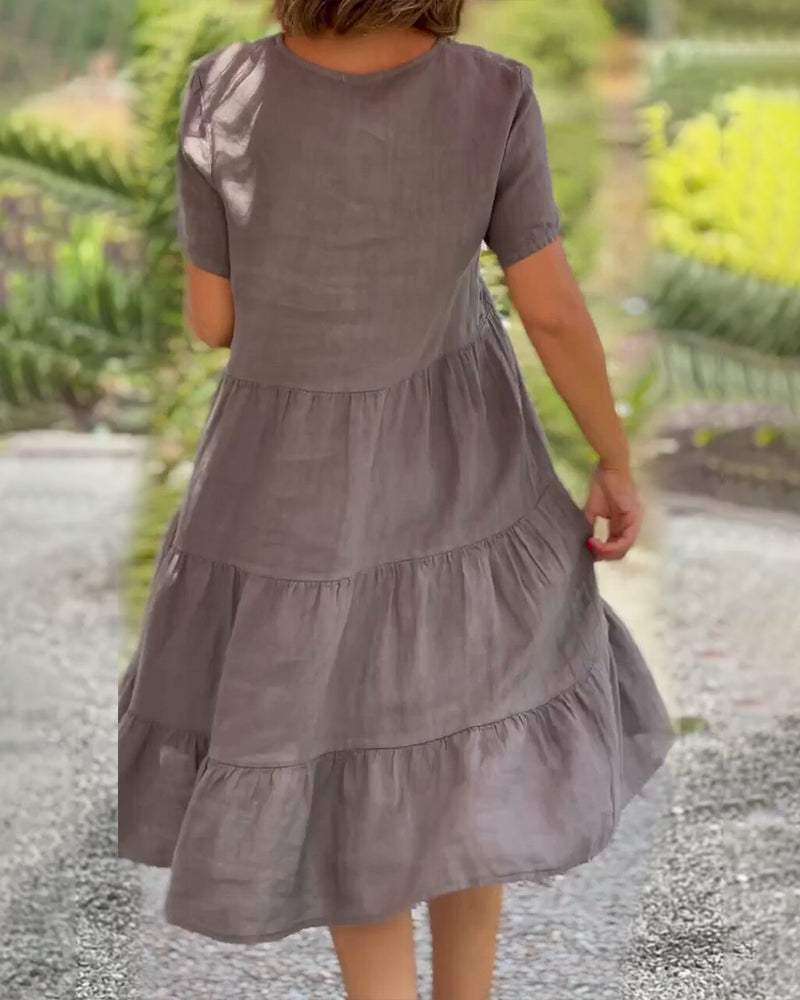 Nathalie™ | Vestido ligero con escote en pico