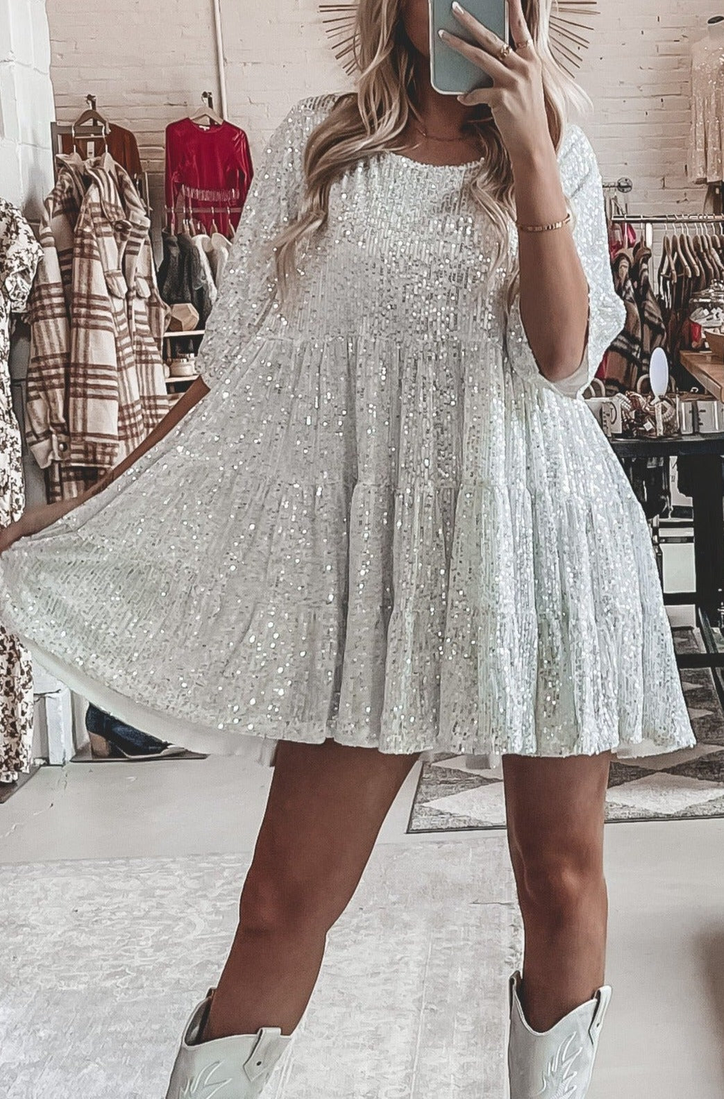 Vestido Antonella™ Glamuroso de Lentejuelas