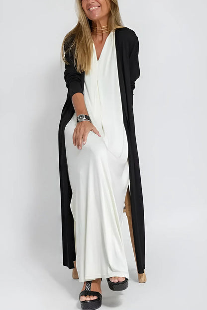 Ava™ | Elegante vestido largo + cárdigan a juego de REGALO